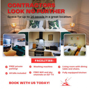 14 Contractors! Free parking